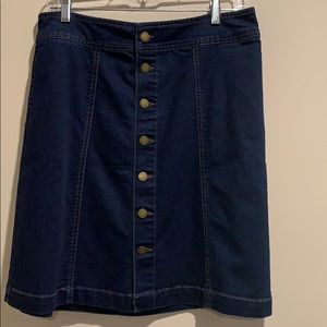 (Pre-Loved) Charter Club Denim Skirt,Size 8